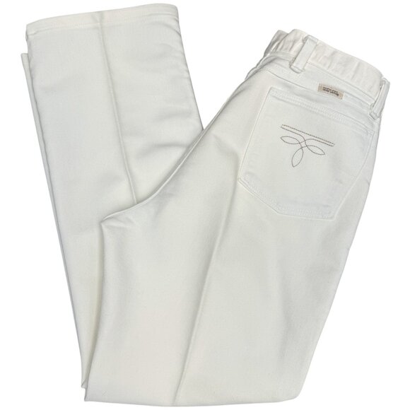 VINTAGE Women's SHEPLERS‎ High Rise Straight Leg Jeans White | Size 18 - Picture 2 of 7